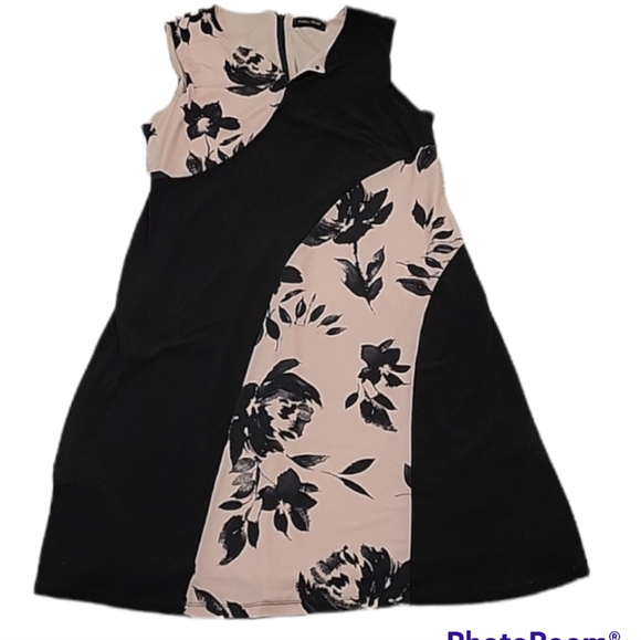 Ivanka Trump Dusty Rose & Black Summer Dress XL - Picture 6 of 9